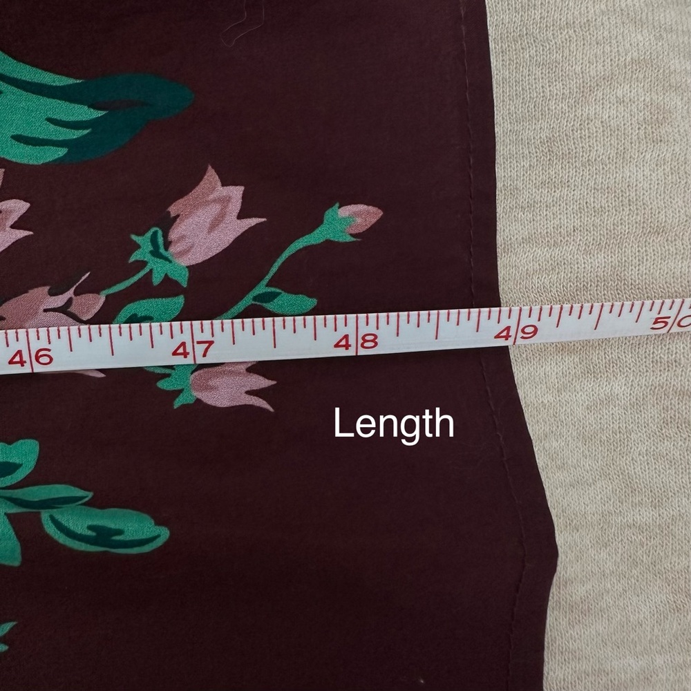 Tuckernuck Women Cotton Oxblood Blue Floral Alice Ruffled Collared Dress Size S - Picture 12 of 14